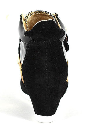 Cindrella Gold Bridal Sneaker Wedges - Customized Wedding Shoes | Ties –  Tiesta Store