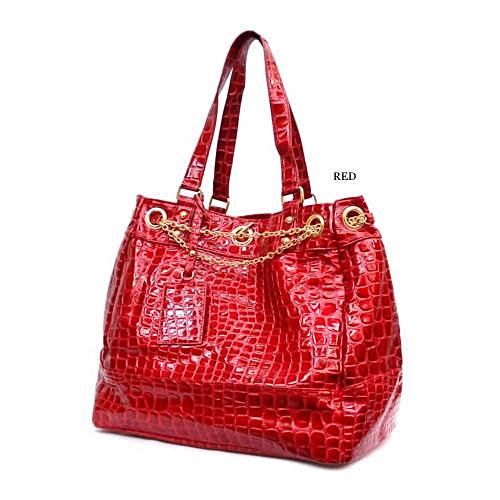 Crocodile Leather Pattern Handbag