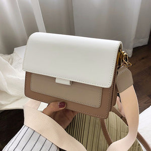 Multicolor White Boxy Crossbody Bag