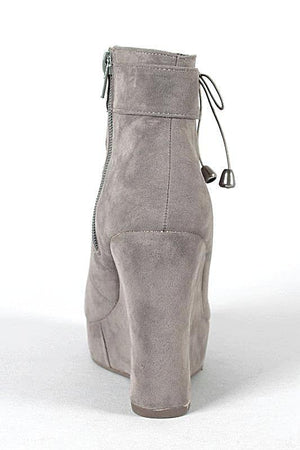 Nayline Grey Booties - LABELSHOES